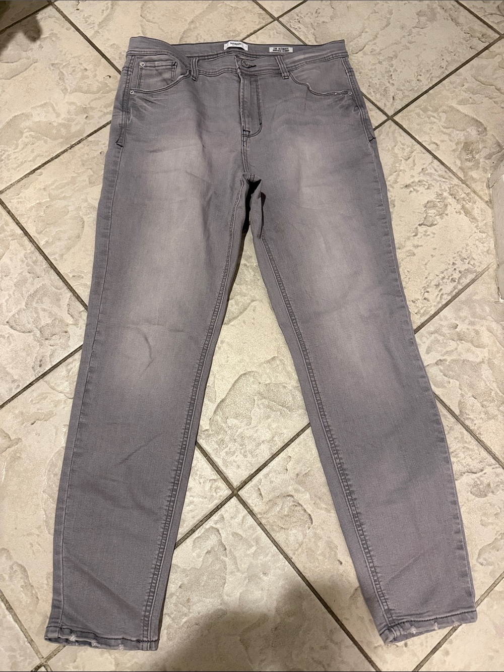 Kensie Grey High-Rise Skinny Jeans